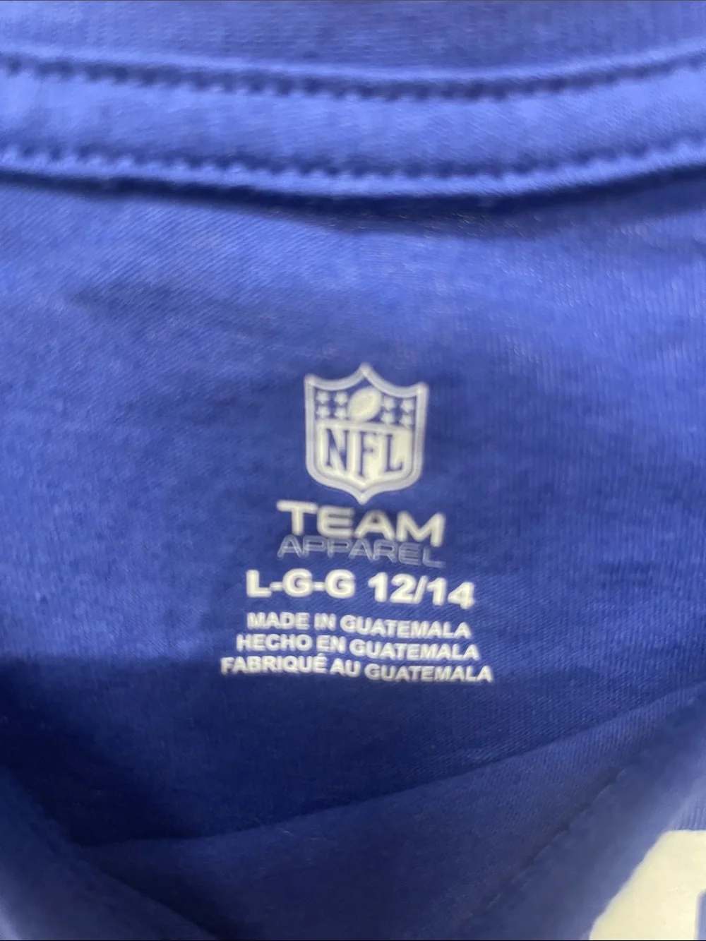 NFL Kids Royal Blue New York Giants Graphic Tee